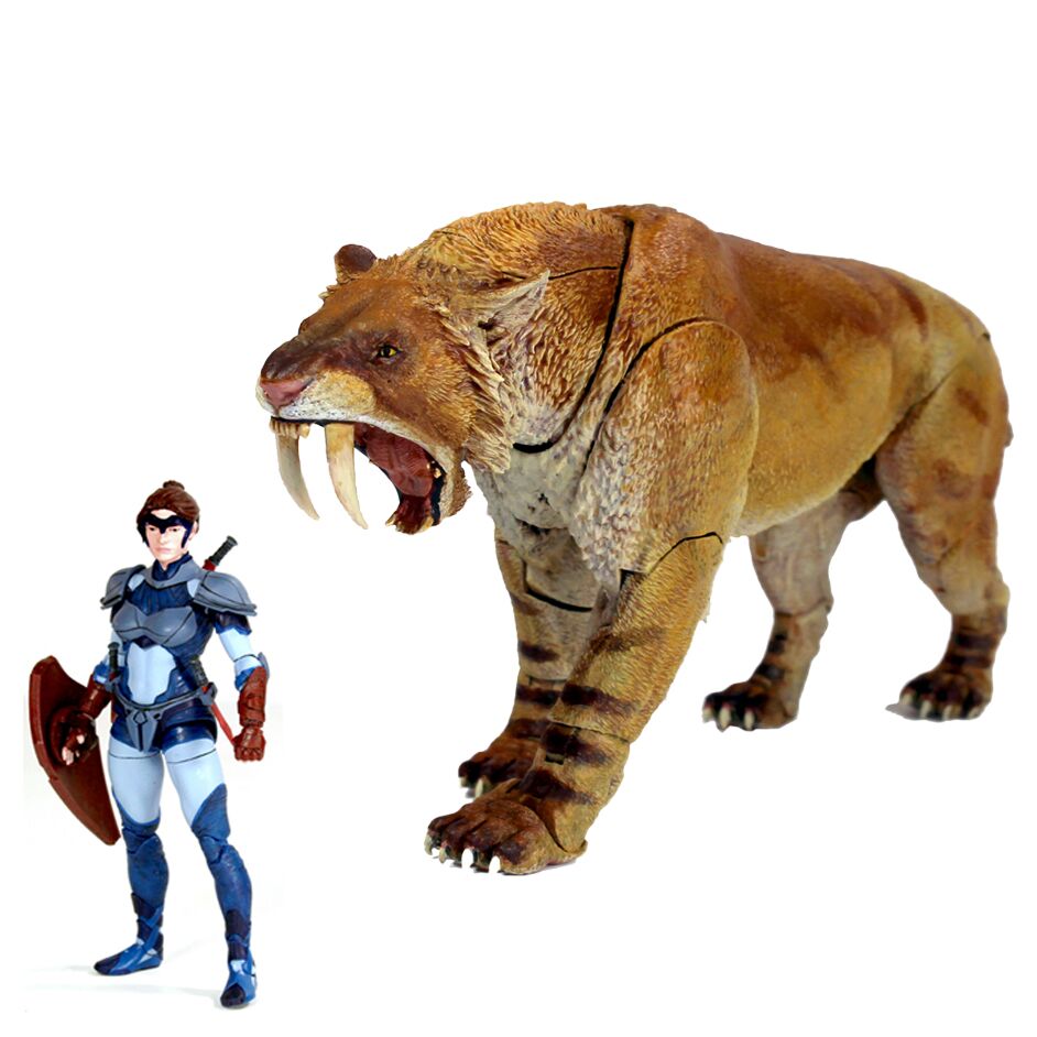 The model and Helina the warrior figure.