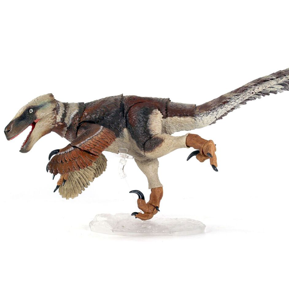 Articulated dinosaur figure.