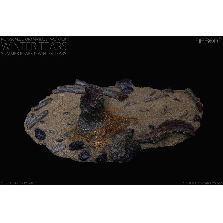 Rebor Non-scale Diorama Base Two Pack "Summer Kisses Winter Tears" (winter tears)