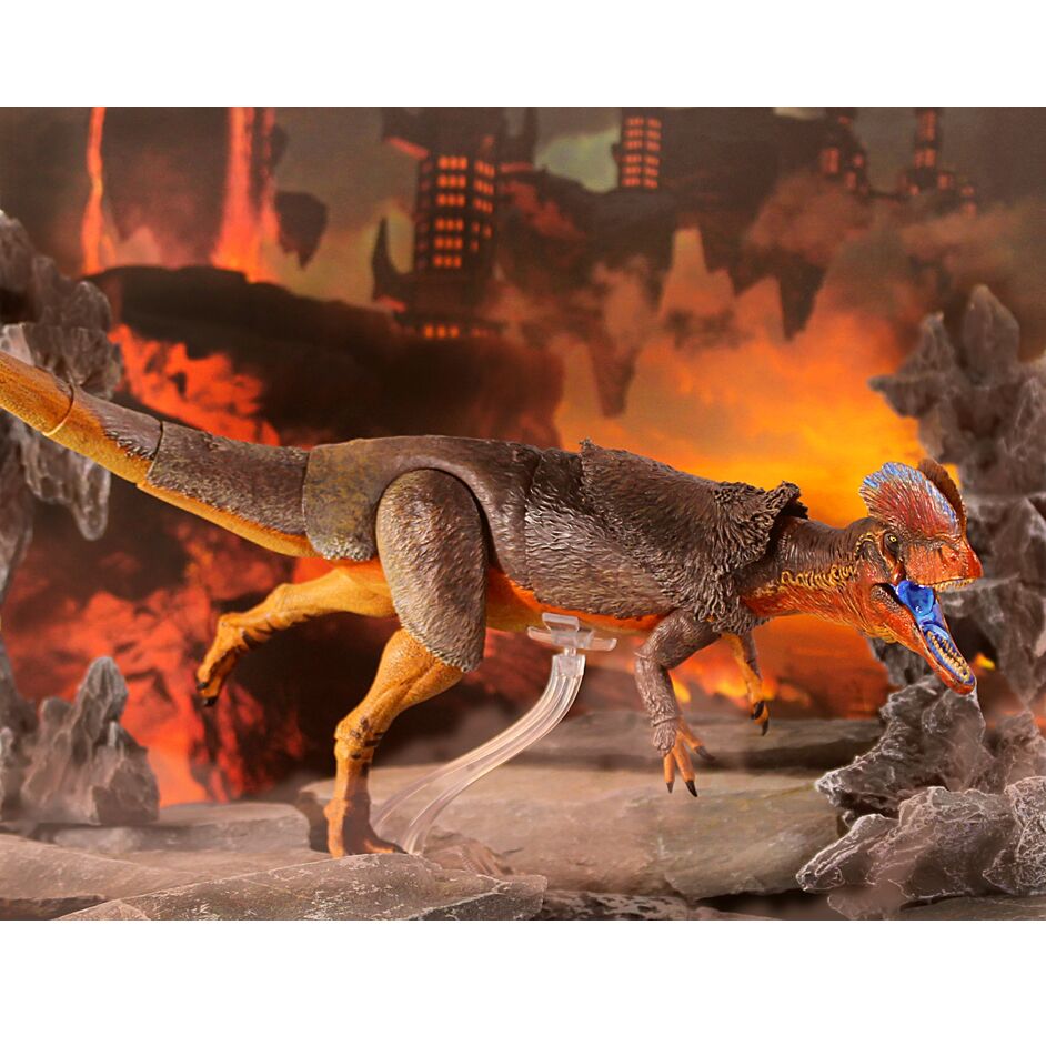 An action shot of the articulated figure.