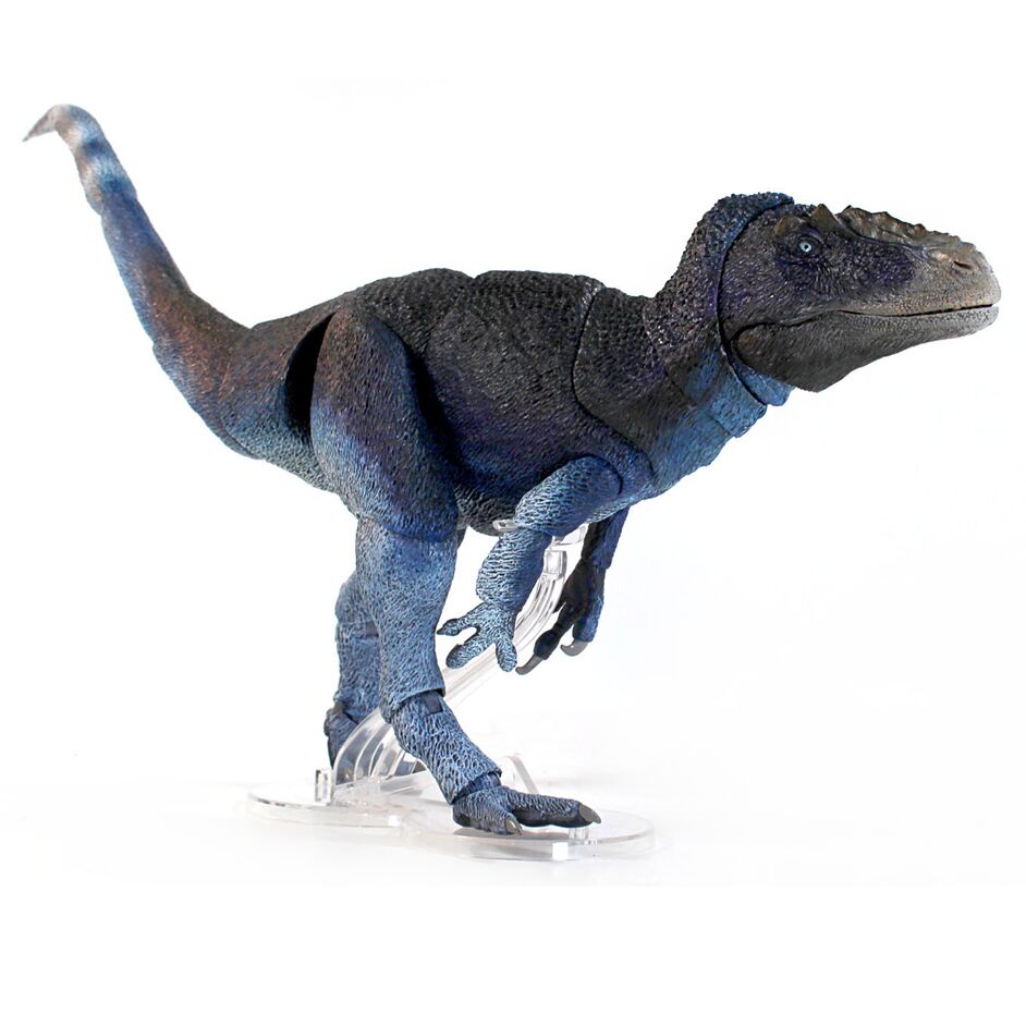 Blue tyrannosaur articulated model (Y. huali).